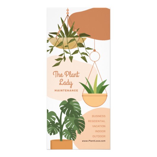 Plant Business Marketing Rack Kaart (Voorkant)