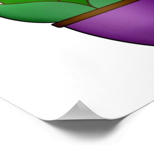 Plant Cactus Achtergrond Poster (Hoek)