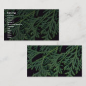 Plant Cedar Visitekaartje (Voorkant / Achterkant)