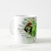 plant cel koffiemok (Voorkant links)