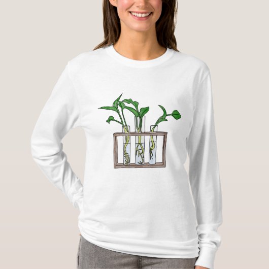 PLANT CHEMIST Laboratorium Grow Botany Hobby Test T-shirt (Voorkant)