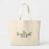 plant club thema feest grote tote bag (Voorkant)