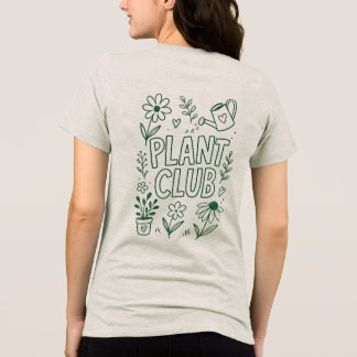 Plant Club Tuinieren Plant Liefhebber Tri-Blend Shirt