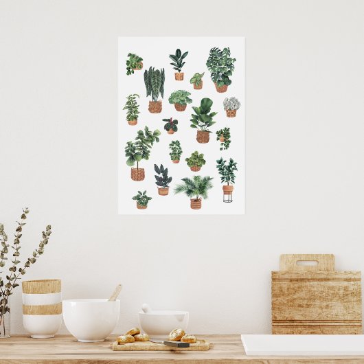 PLANT COLLECTIE 6 POSTER (Keuken)