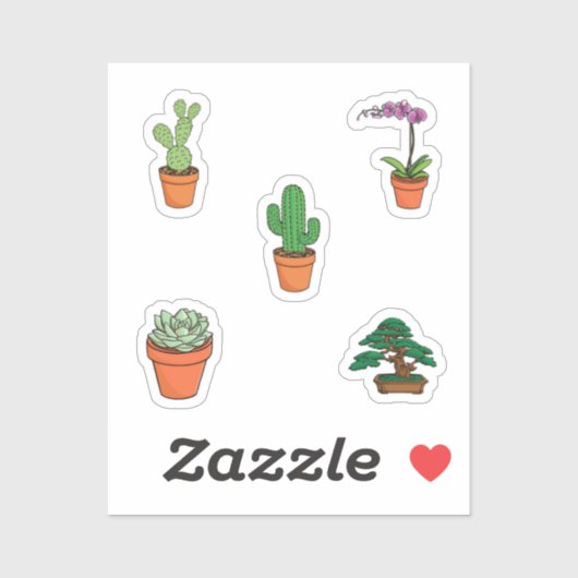 Plant collectie sticker (Vel)