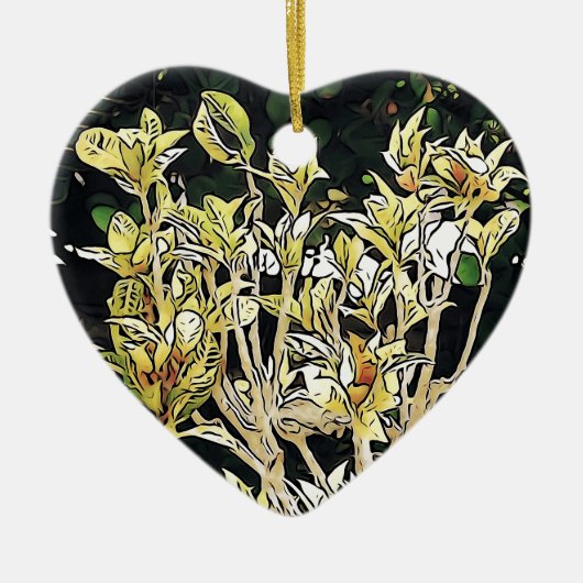 Plant Cuba Keramisch Ornament (Voorkant)