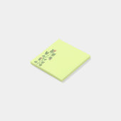 Plant Cute Green Natuur Lover Post-it® Notes (Schuin)