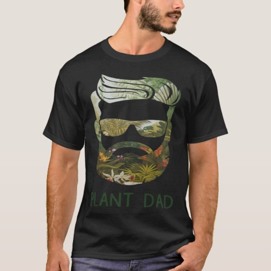 Plant Dad Bearded Father s Day T-shirt (Voorkant)