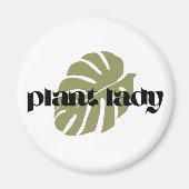 Plant dame Monstera Leaf Magnet (Voorkant)