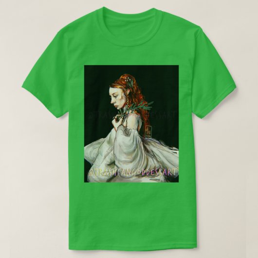 plant dame t-shirt (Design voorkant)