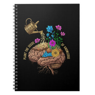 Plant de Zaden van Kennis   Inspirerend Brein Notitieboek
