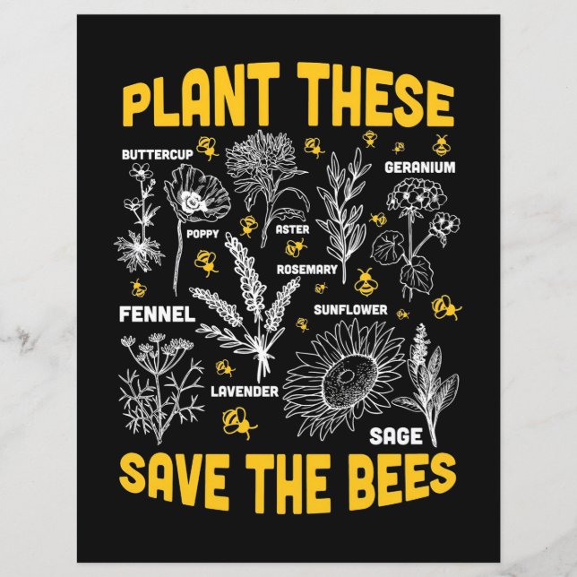 Plant deze redden de bijen (Voorkant)