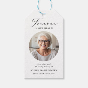 Plant deze zaden Foto Memorial Begrafenis Favor Cadeaulabel