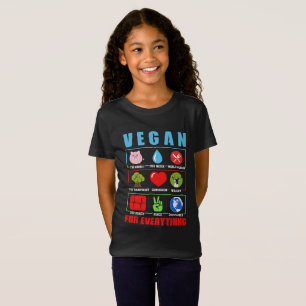 Plant dierenrechten vredesliefhebber shirt Vegan-d
