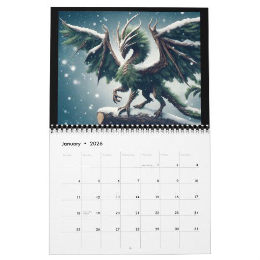 Plant Dragons Kalender (Jan 2026)