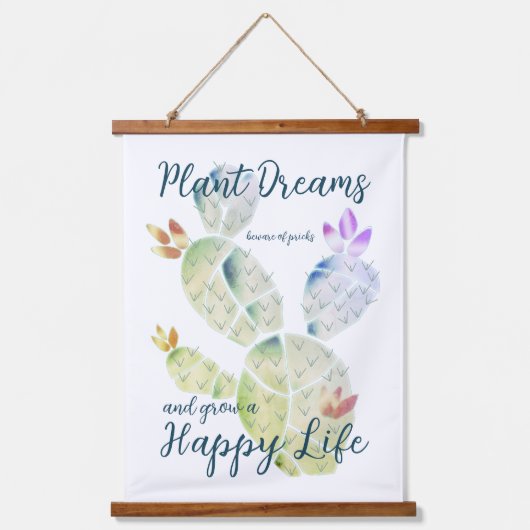 Plant Dreams Hanging Tapestry Hangend Wandkleed (Voorkant)