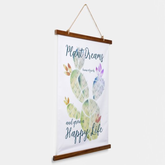 Plant Dreams Hanging Tapestry Hangend Wandkleed (Gebogen)