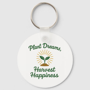 Plant Dromen Oogsten Geluk Sleutelhanger