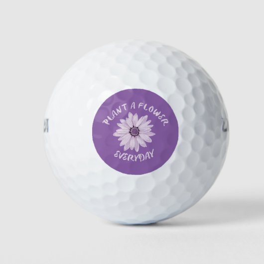 Plant Een bloem Dagelijks Golfballen (Voorkant)