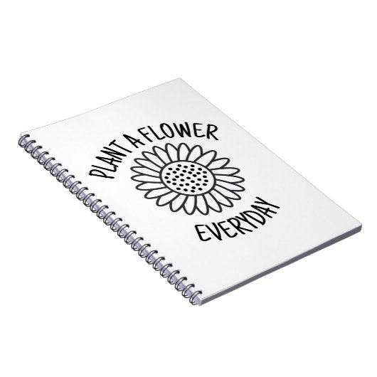 Plant Een bloem Dagelijks Notitieboek (Rechterzijde)
