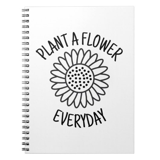 Plant Een bloem Dagelijks Notitieboek (Voorkant)