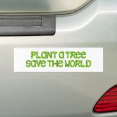 plant een boom bumpersticker (Op auto)