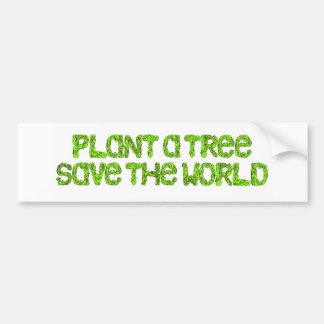 plant een boom bumpersticker