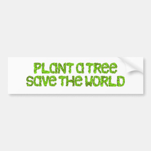 plant een boom bumpersticker (Voorkant)