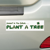Plant een boom! bumpersticker (Op auto)