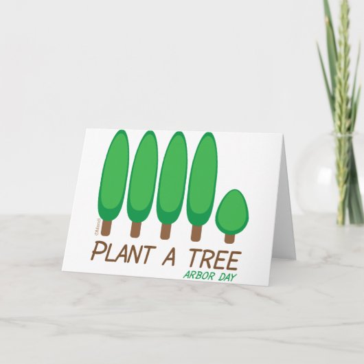 Plant een Boom - de Dag van de As Kaart (Voorkant)