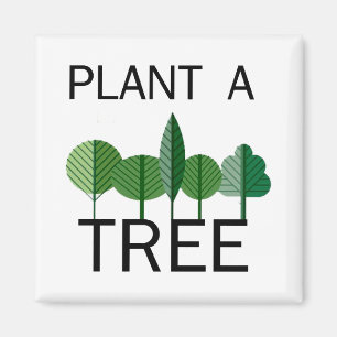 Plant een boom! Ecologie-design! Magneet
