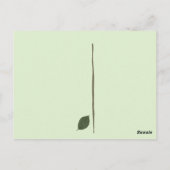 Plant een boom. Investeer in de toekomst Briefkaart (Achterkant)