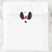 Plant Een Boom Patroon Hart Sticker (Tas)