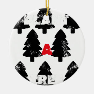 Plant Een Boom Patroon Keramisch Ornament