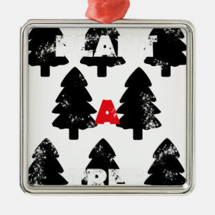 Plant een boom Patroon Metalen Ornament