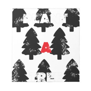 Plant een boom Patroon Notitieblok