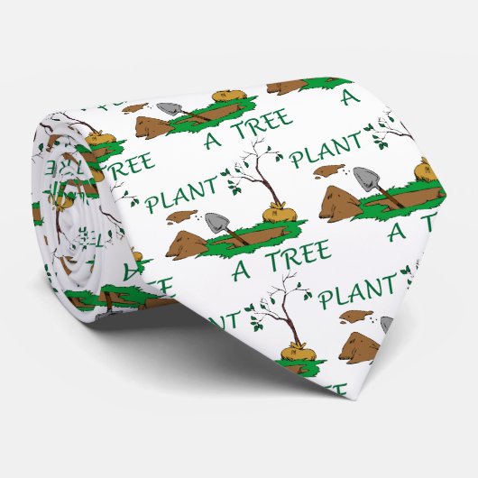 Plant een boom stropdas (Opgerold)