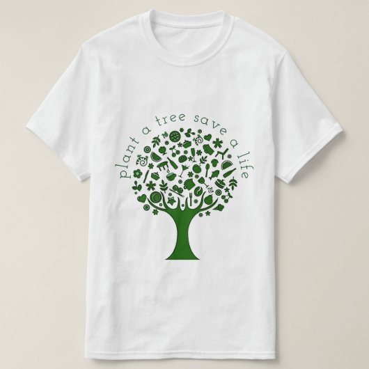 Plant een boom t-shirt (Design voorkant)