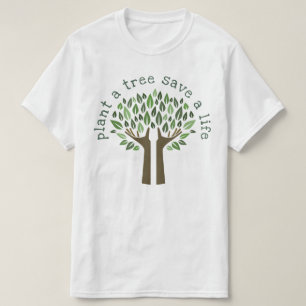 Plant een boom t-shirt