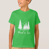 Plant een boompje, Red ons Bos Cool - Groen T-shir T-shirt (Voorkant)
