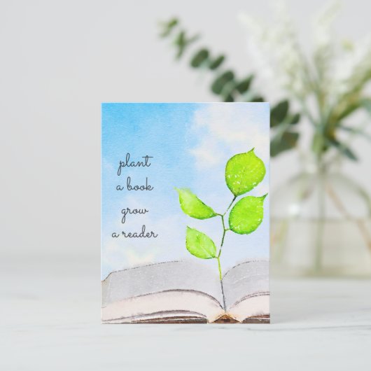 Plant een Briefkaart van het Boek (Staand voorkant)