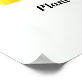 Plant een zaad. Groei een hele nieuwe wereld! Post Poster (Hoek)