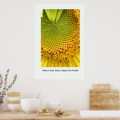 Plant een zaad. Groei een hele nieuwe wereld! Post Poster (Keuken)