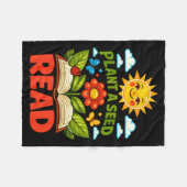 Plant een zaadlezer leesboek bibliotheek grappige fleece deken (Voorkant (Horizontaal))