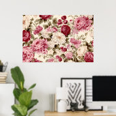 Plant- en bloemmotief poster (Thuiskantoor)