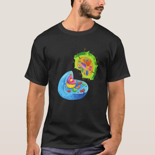 Plant- en diercellijnen in harmonie met de Natuur T-shirt (Voorkant)