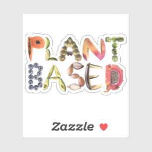 Plant- en vegetarische voedingsmiddelen sticker