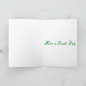 Plant en vlinder in het groen kaart (Binnen)