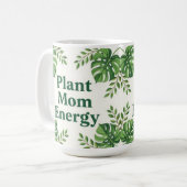 Plant energy mom cute botanical Coffee Mug Koffiemok (Voorkant links)