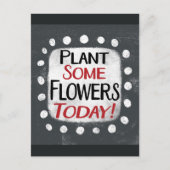 Plant enkele bloemen vandaag Briefkaart (Voorkant)